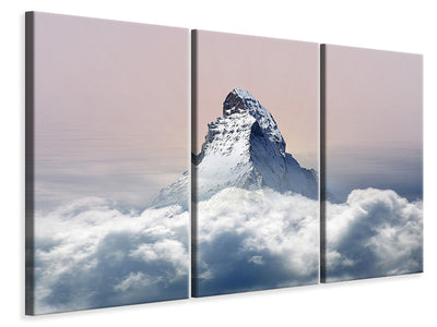 3-piece-canvas-print-matterhorn-in-clouds