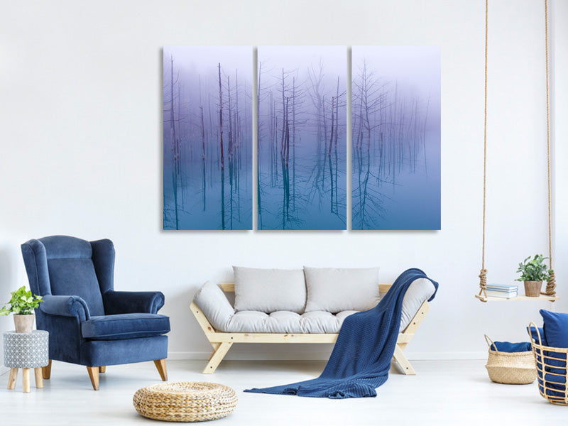 3-piece-canvas-print-misty-blue-pond