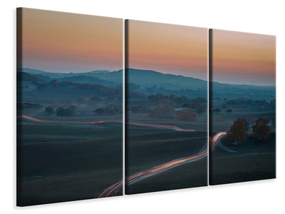 3-piece-canvas-print-prairie-dusk