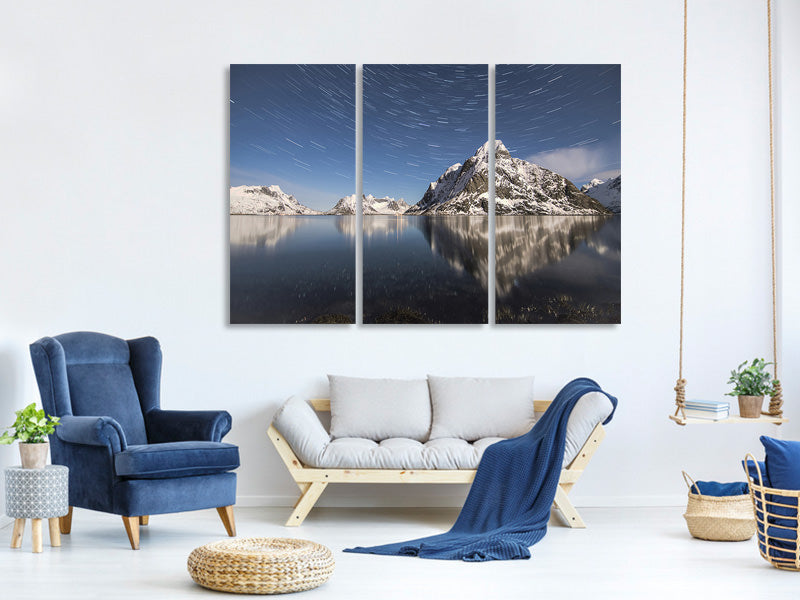 3-piece-canvas-print-reflections-at-the-mountains