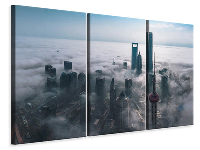 3-piece-canvas-print-shanghai-in-the-fog-from-above