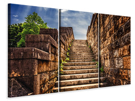 3-piece-canvas-print-stone-stairs