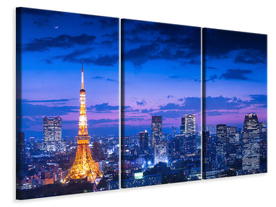 3-piece-canvas-print-tokyo-night-view