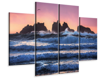 4-piece-canvas-print-bandon-beach-layers