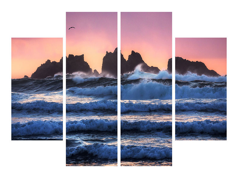 4-piece-canvas-print-bandon-beach-layers