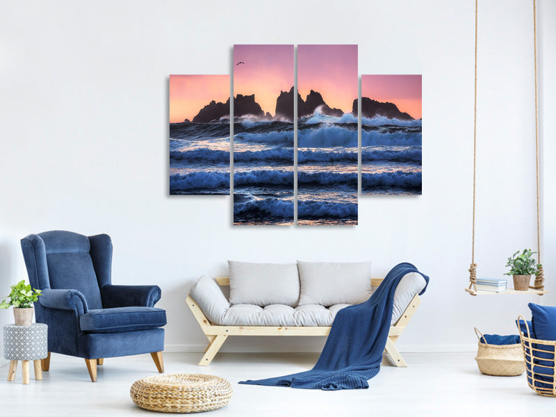 4-piece-canvas-print-bandon-beach-layers