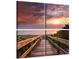 4-piece-canvas-print-beautiful-sunset