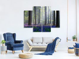 4-piece-canvas-print-bluebells