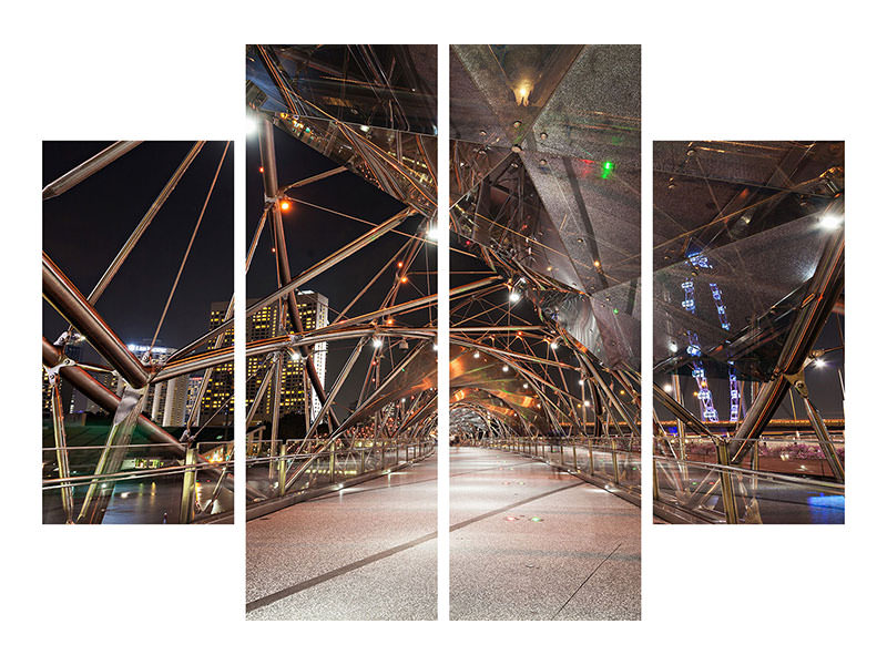 4-piece-canvas-print-bridge-lights