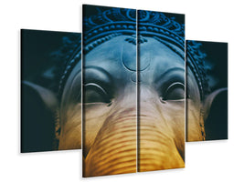 4-piece-canvas-print-close-up-ganesha