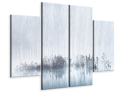 4-piece-canvas-print-cold-and-foggy-morning-in-the-swamp