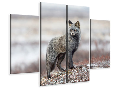 4-piece-canvas-print-cross-fox
