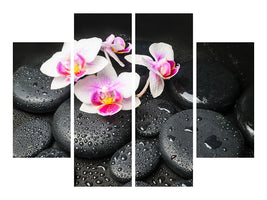 4-piece-canvas-print-feng-shui-orchid-zen