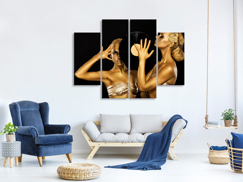 4-piece-canvas-print-gold-djs