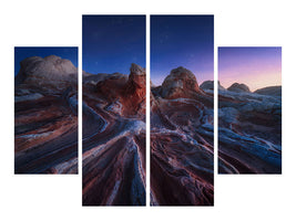 4-piece-canvas-print-gordian-stone-knot