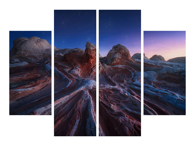 4-piece-canvas-print-gordian-stone-knot