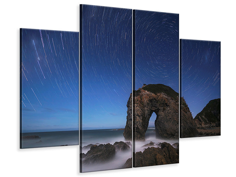 4-piece-canvas-print-horse-head-rock