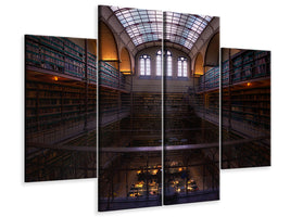 4-piece-canvas-print-rijksmuseum-library