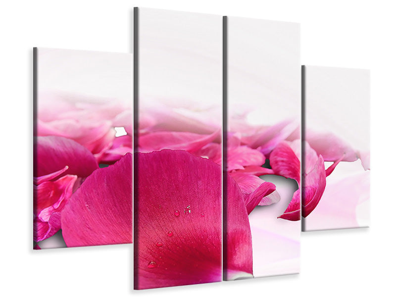 4-piece-canvas-print-rose-petals-in-pink-iii