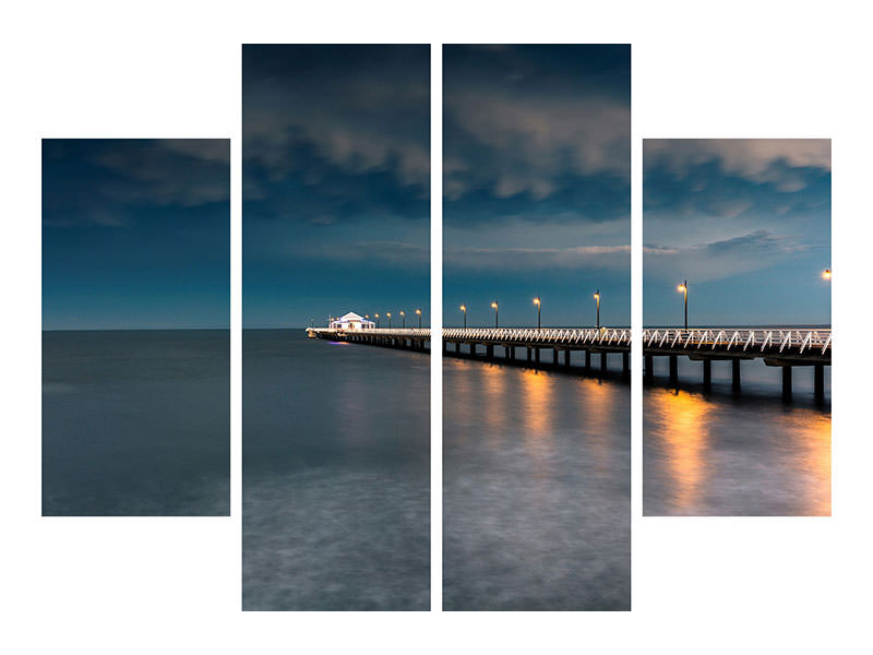 4-piece-canvas-print-shorncliffe-pier-brisbane