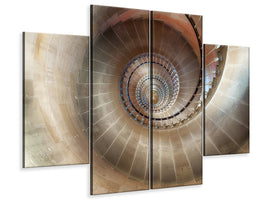 4-piece-canvas-print-spiral-staircase