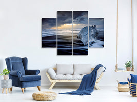 4-piece-canvas-print-sunrise-between-ice
