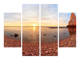 4-piece-canvas-print-sunset-in-atretat