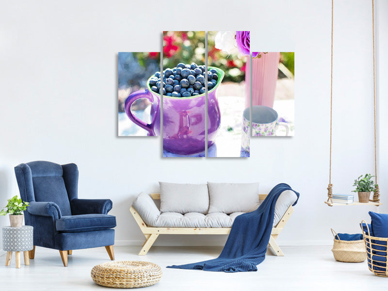 4-piece-canvas-print-sweet-blueberries