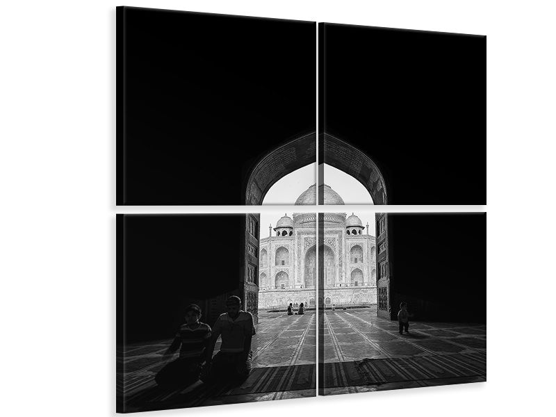 4-piece-canvas-print-taj-mahal