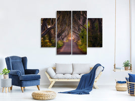 4-piece-canvas-print-the-glowing-hedges