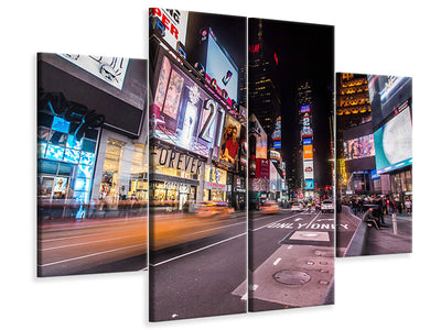 4-piece-canvas-print-times-square-at-night