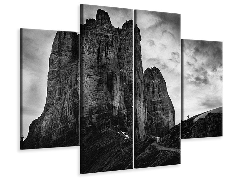 4-piece-canvas-print-tre-cime-tear-of-snow