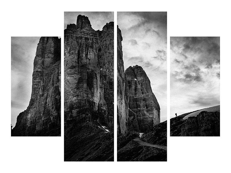 4-piece-canvas-print-tre-cime-tear-of-snow