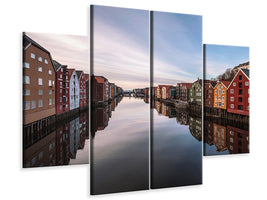 4-piece-canvas-print-trondheim-norway