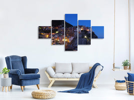 5-piece-canvas-print-at-night-in-cinque