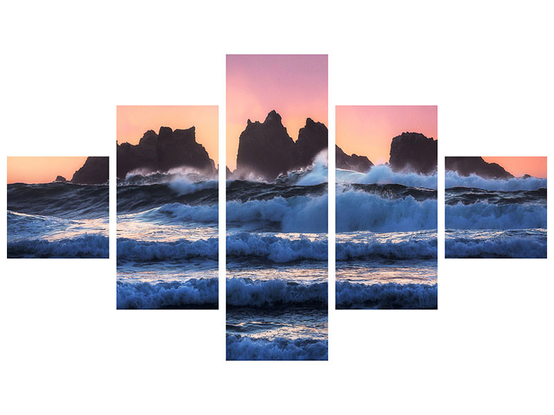5-piece-canvas-print-bandon-beach-layers
