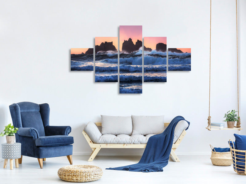 5-piece-canvas-print-bandon-beach-layers