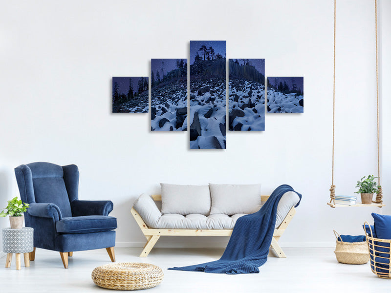 5-piece-canvas-print-cold-mountain-devils-postpile