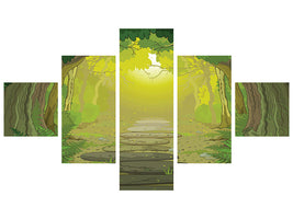 5-piece-canvas-print-fairy-tales-forest
