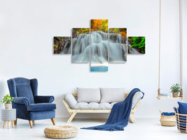 5-piece-canvas-print-falling-water
