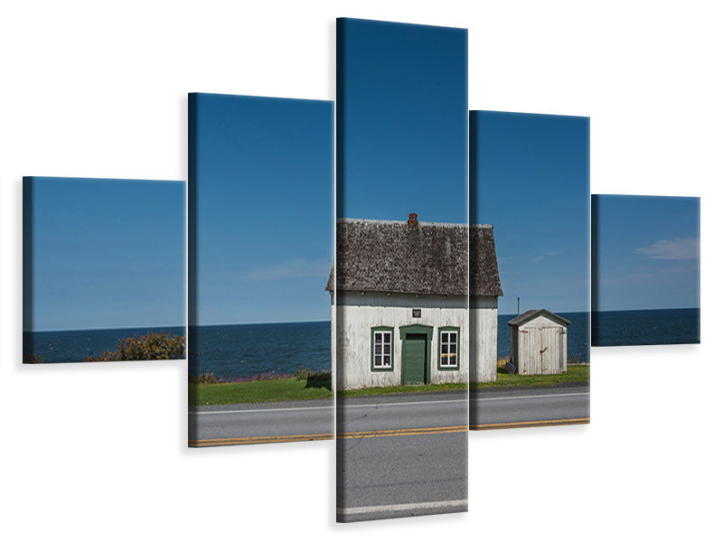 5-piece-canvas-print-house-on-the-road