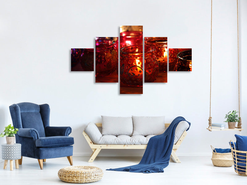 5-piece-canvas-print-lanterns