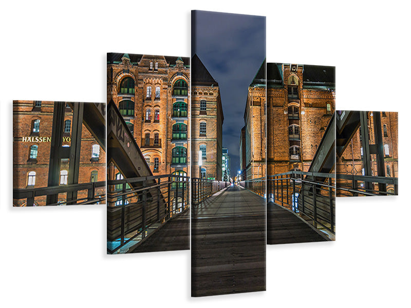 5-piece-canvas-print-on-the-long-bridge