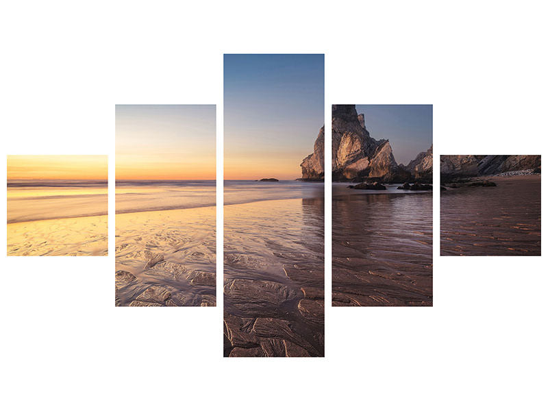 5-piece-canvas-print-portugal-praia-da-ursa