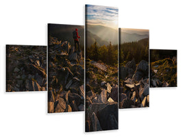 5-piece-canvas-print-rocks-table