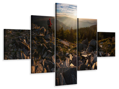 5-piece-canvas-print-rocks-table