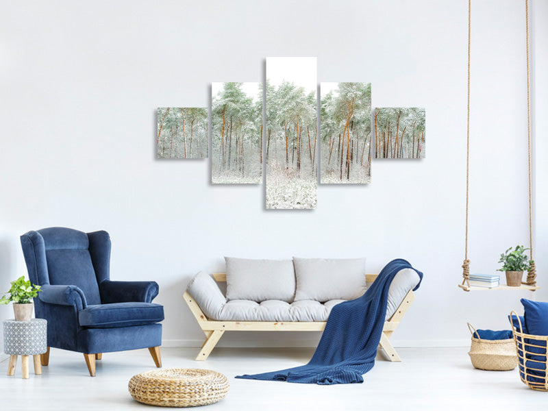 5-piece-canvas-print-snow-world