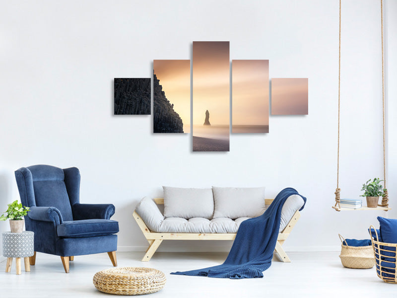5-piece-canvas-print-sunrise-in-reynisfjara