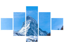 5-piece-canvas-print-the-majestic-matterhorn