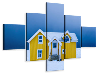5-piece-canvas-print-the-yellow-house